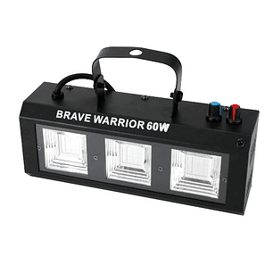 Proyector LED BRAVE WARRIOR 60W RGB | Multicolor + Audio Rítmico + Estroboscópico + Trípode