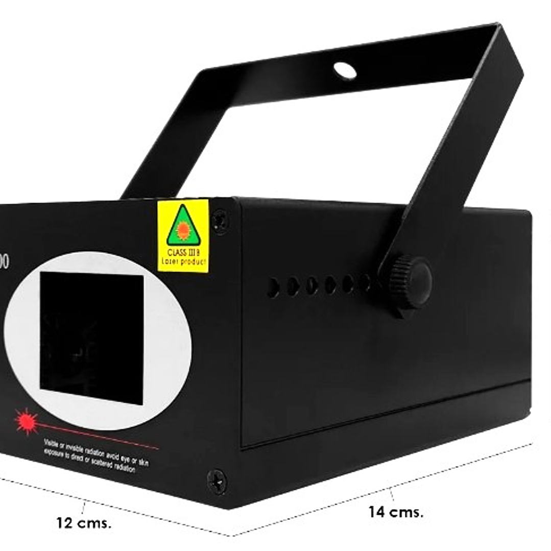 Proyector Láser ND-B200 IRM | Luz Azul + Alta Potencia + Trípode + Sensor de Sonido 3