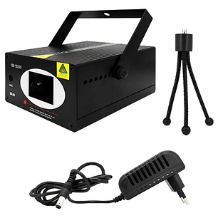 Proyector Láser ND-B200 IRM | Luz Azul + Alta Potencia + Trípode + Sensor de Sonido
