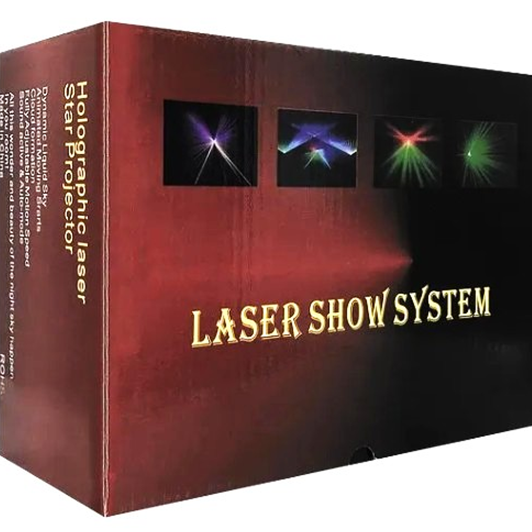 Proyector Láser ND-B200 IRM | Luz Azul + Alta Potencia + Trípode + Sensor de Sonido 9