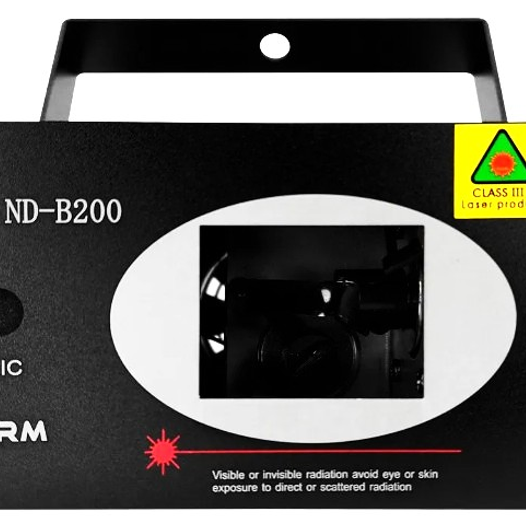 Proyector Láser ND-B200 IRM | Luz Azul + Alta Potencia + Trípode + Sensor de Sonido 4