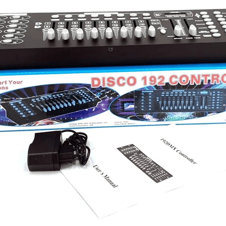 Controlador DMX512 Disco 192 | 192 Canales + Escenas + Chase + Auto/Música 5