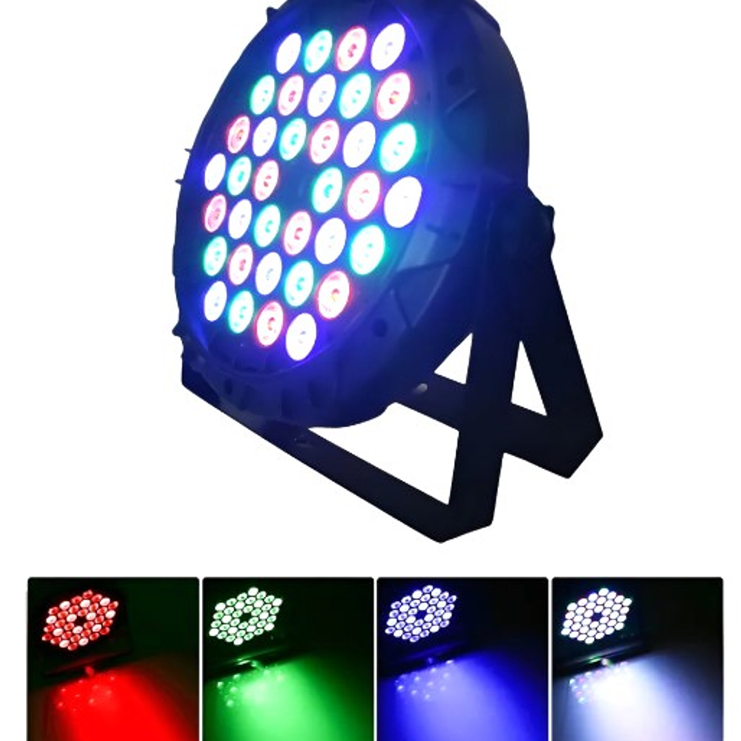 Luz LED PAR RGBW 36 Leds | DMX512 + Sonido + Auto + Master-Slave 1