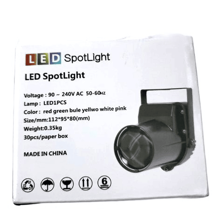 Mini PinSpot LED 3W | Luz Blanca Focalizada + Compacto + Ideal para Escenarios y Decoración 10