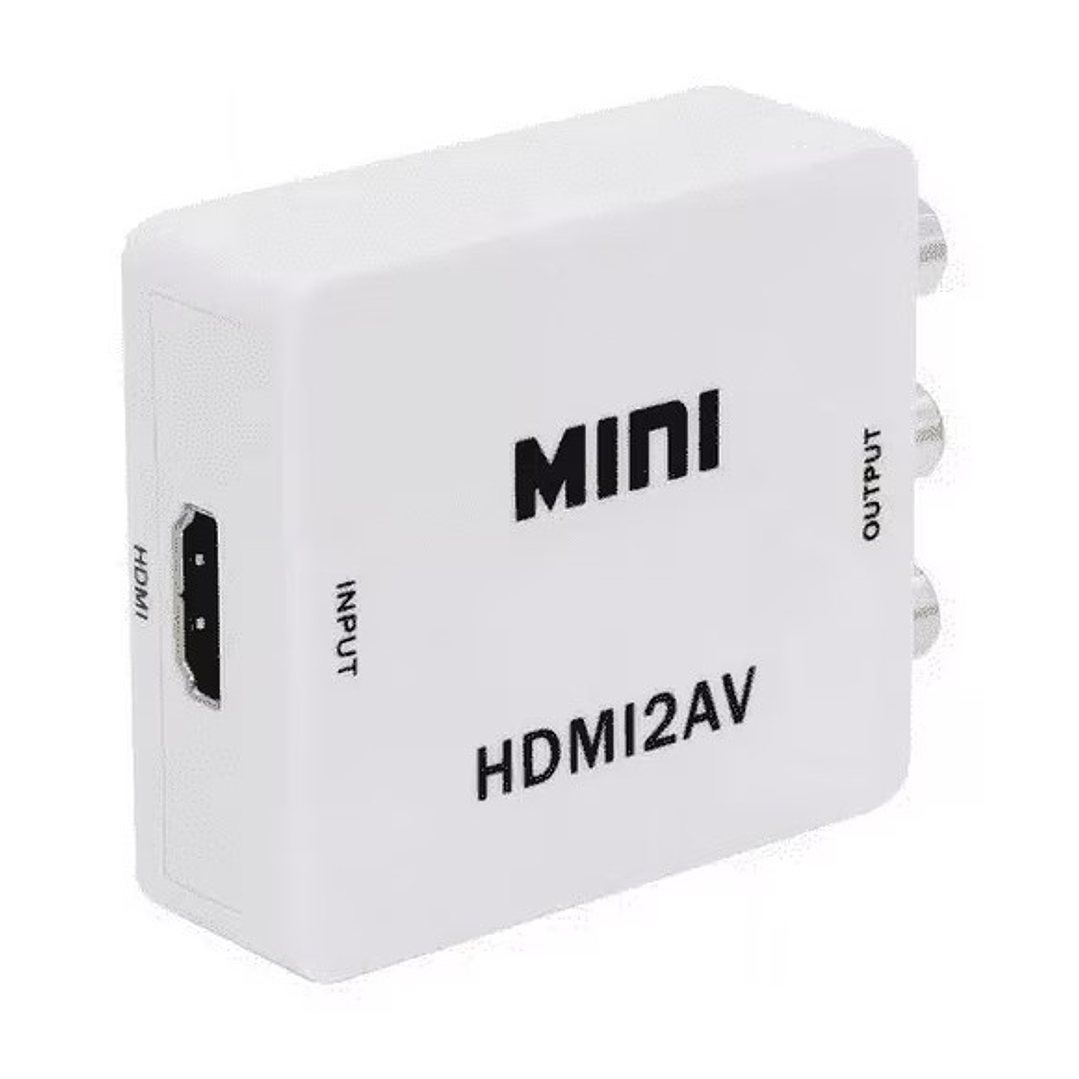 Conversor HDMI a AV MINI 1080P | RCA + USB + NTSC/PAL | Compatible TV Retro 1