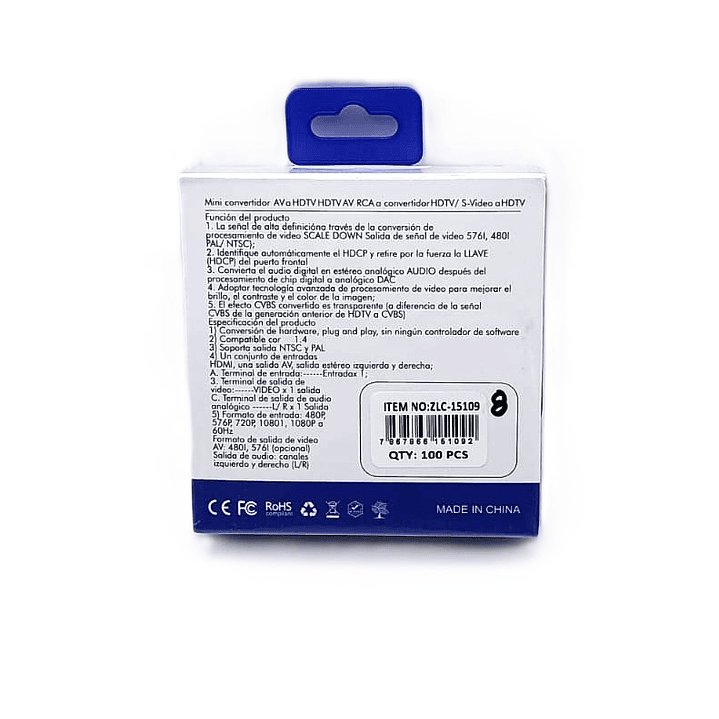 Conversor HDMI a AV MINI 1080P | RCA + USB + NTSC/PAL | Compatible TV Retro 8