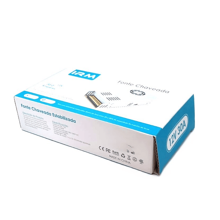 Fuente de Poder 12V 30A IRM | Chaveada Estabilizada para LED, CCTV y Electrónica 7