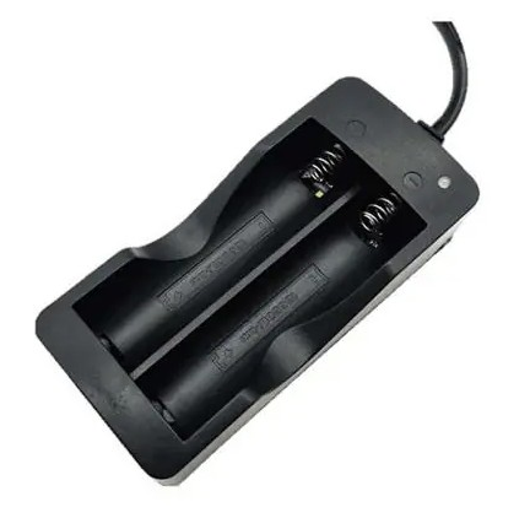 Cargador de pilas 18650 Dual Slot | Recarga Segura + Compatible con Litio | Ajelec Electrónica 2