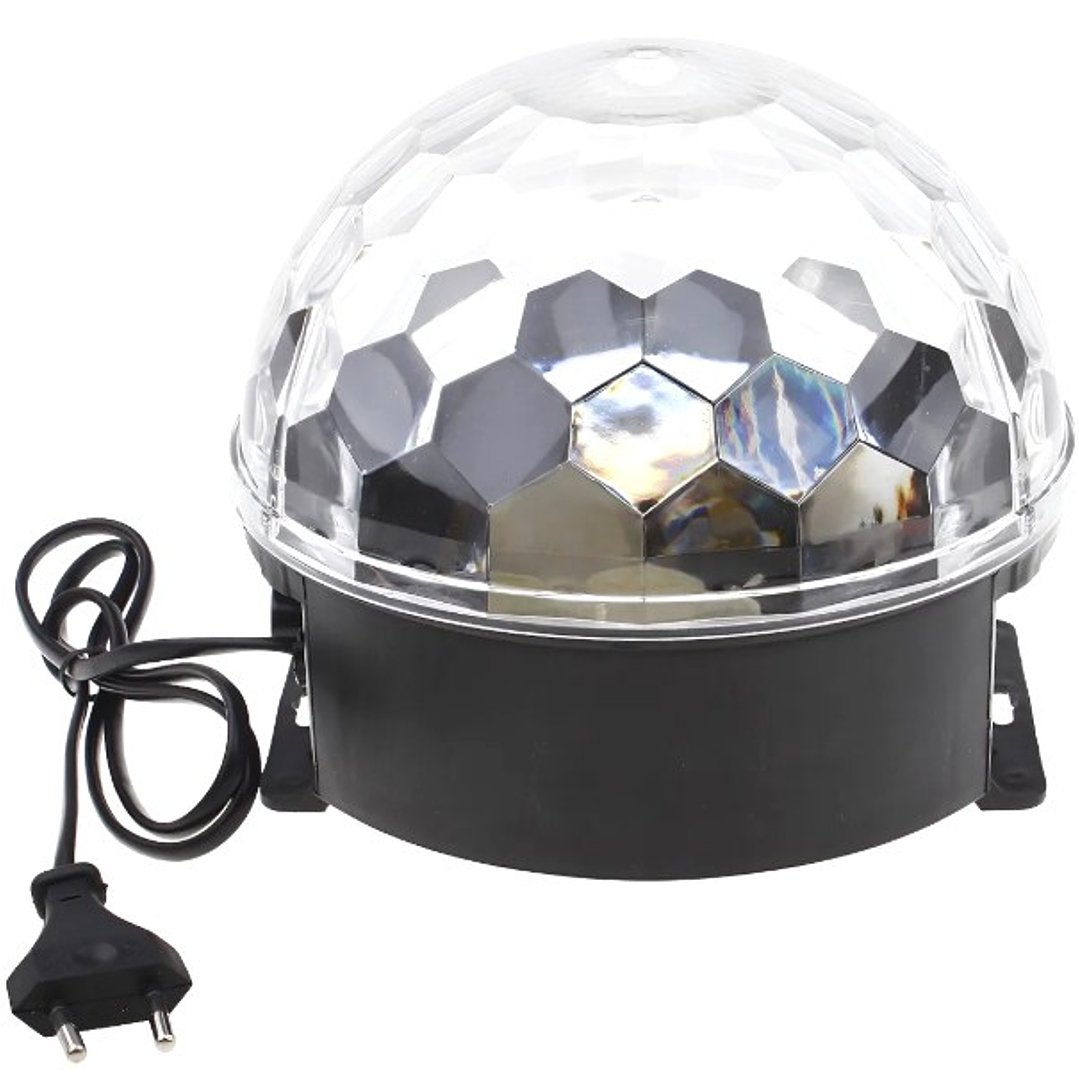 Lámpara LED Bola Disco Bluetooth con Control Remoto | USB + Audio + Luces RGB para Fiestas 1