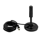 Antena HD Digital para TV | Alta Definición + Base Magnética + Cable Coaxial Largo - Miniatura 1