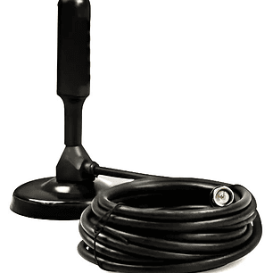 Antena HD Digital para TV | Alta Definición + Base Magnética + Cable Coaxial Largo