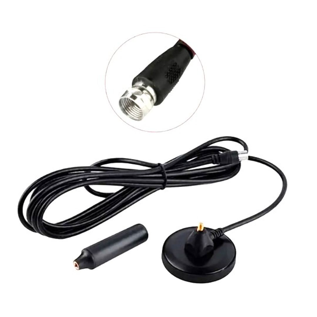 Antena HD Digital para TV | Alta Definición + Base Magnética + Cable Coaxial Largo 3
