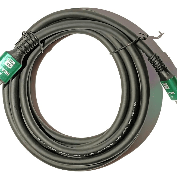 Cable HDMI 2.1V 8K UHD 5 Metros | Conectores Dorados + Alta Velocidad + Compatibilidad Universal 3