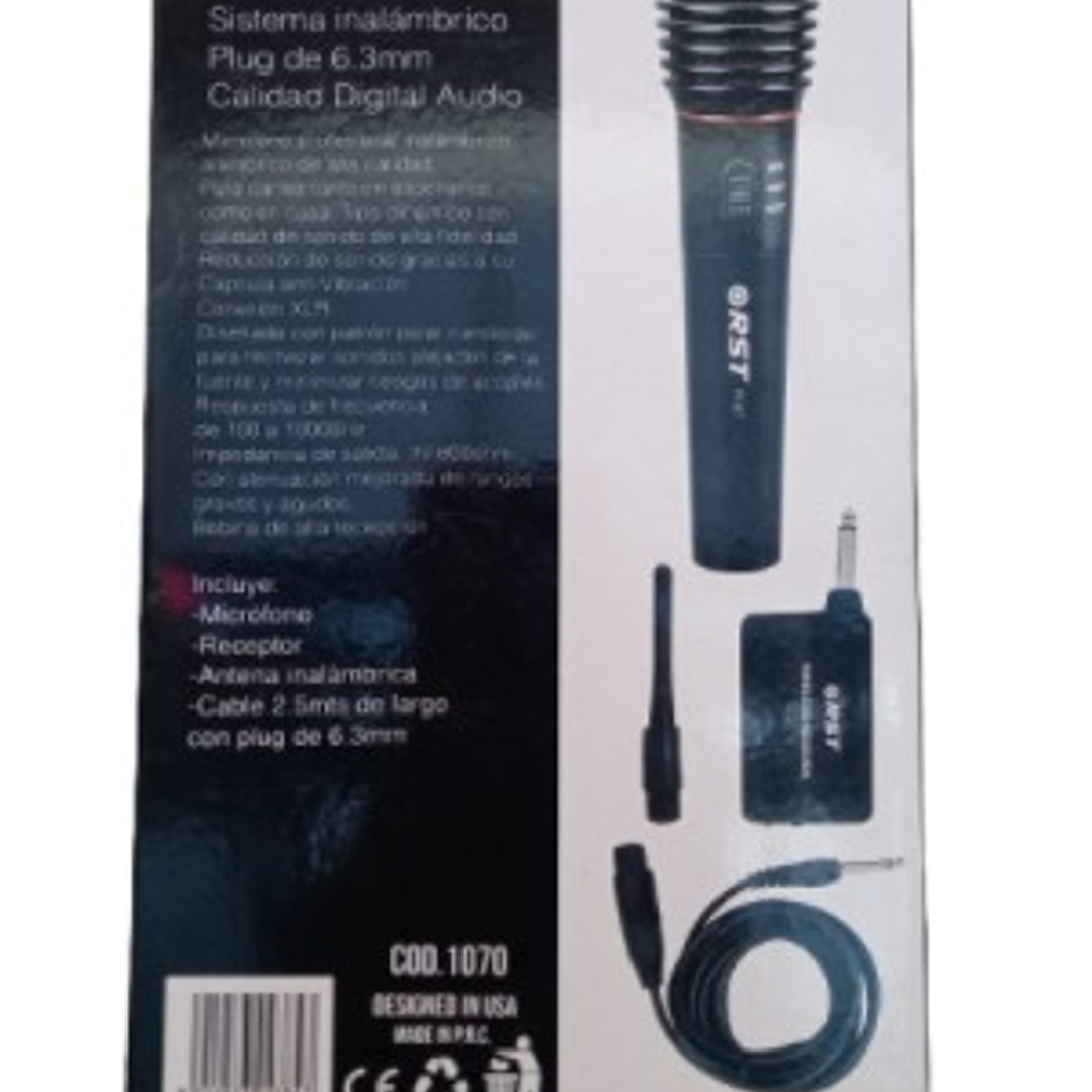 Micrófono Inalámbrico Profesional RST R-57 – Alta Fidelidad para Escenarios y Eventos 4