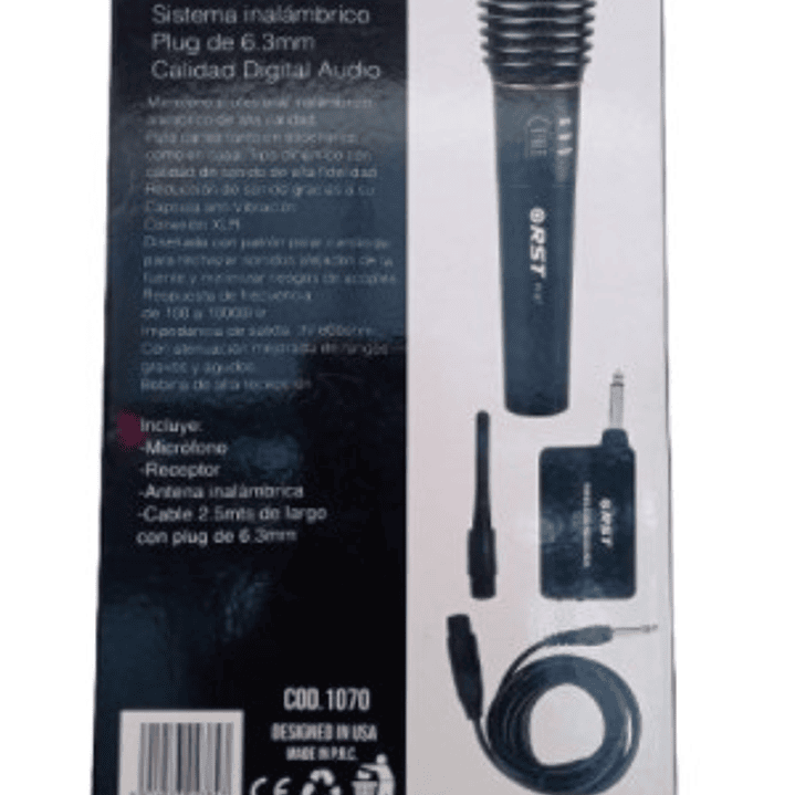 Micrófono Inalámbrico Profesional RST R-57 – Alta Fidelidad para Escenarios y Eventos 4