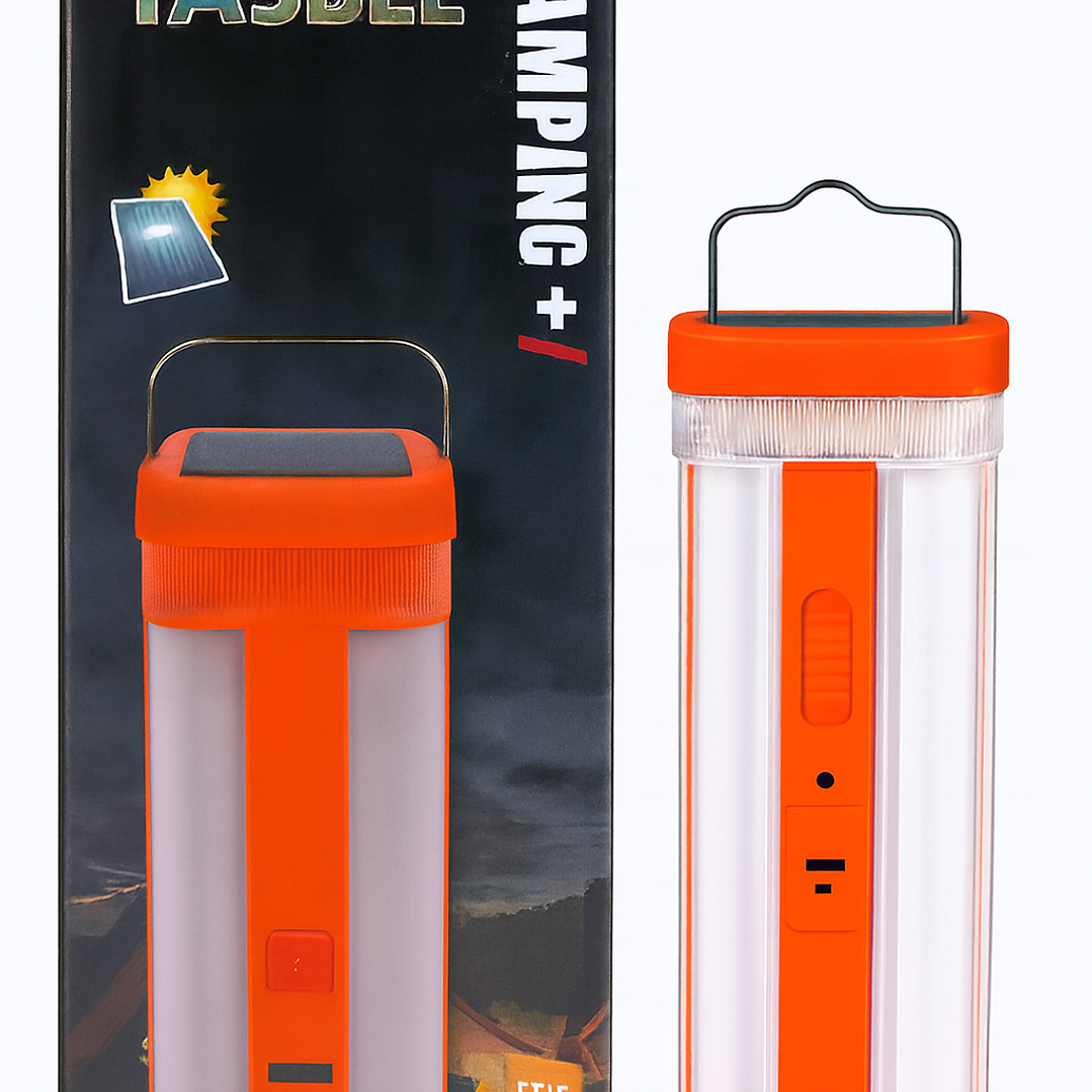 Lámpara Solar LED Camping+ 500 Lúmenes – Iluminación Portátil y Recargable para Emergencias y Outdoor 5