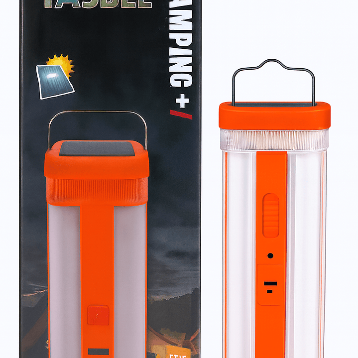 Lámpara Solar LED Camping+ 500 Lúmenes – Iluminación Portátil y Recargable para Emergencias y Outdoor 5