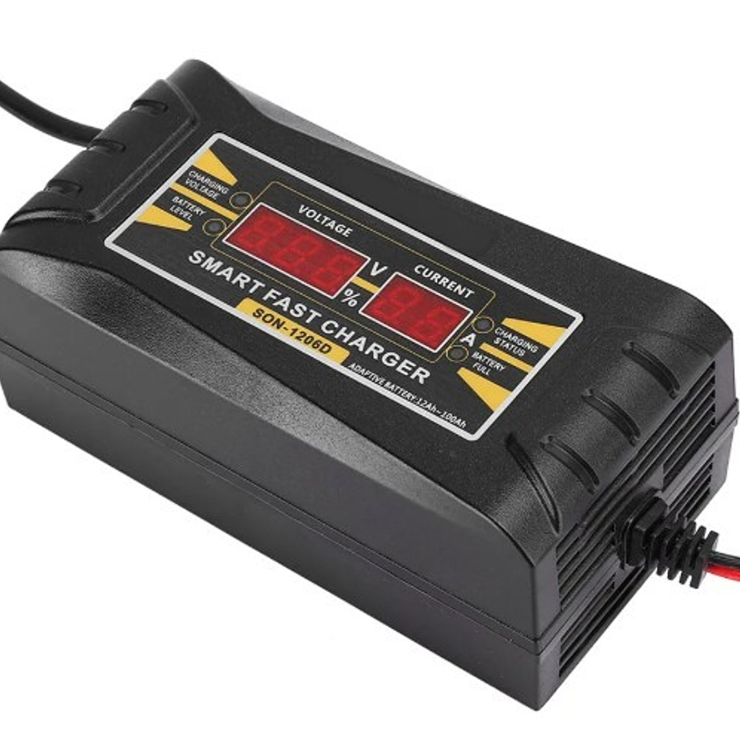 Cargador de Batería Inteligente SUOER SON-1206D 12V 6A – Protección Total y Carga Rápida para Baterías 1