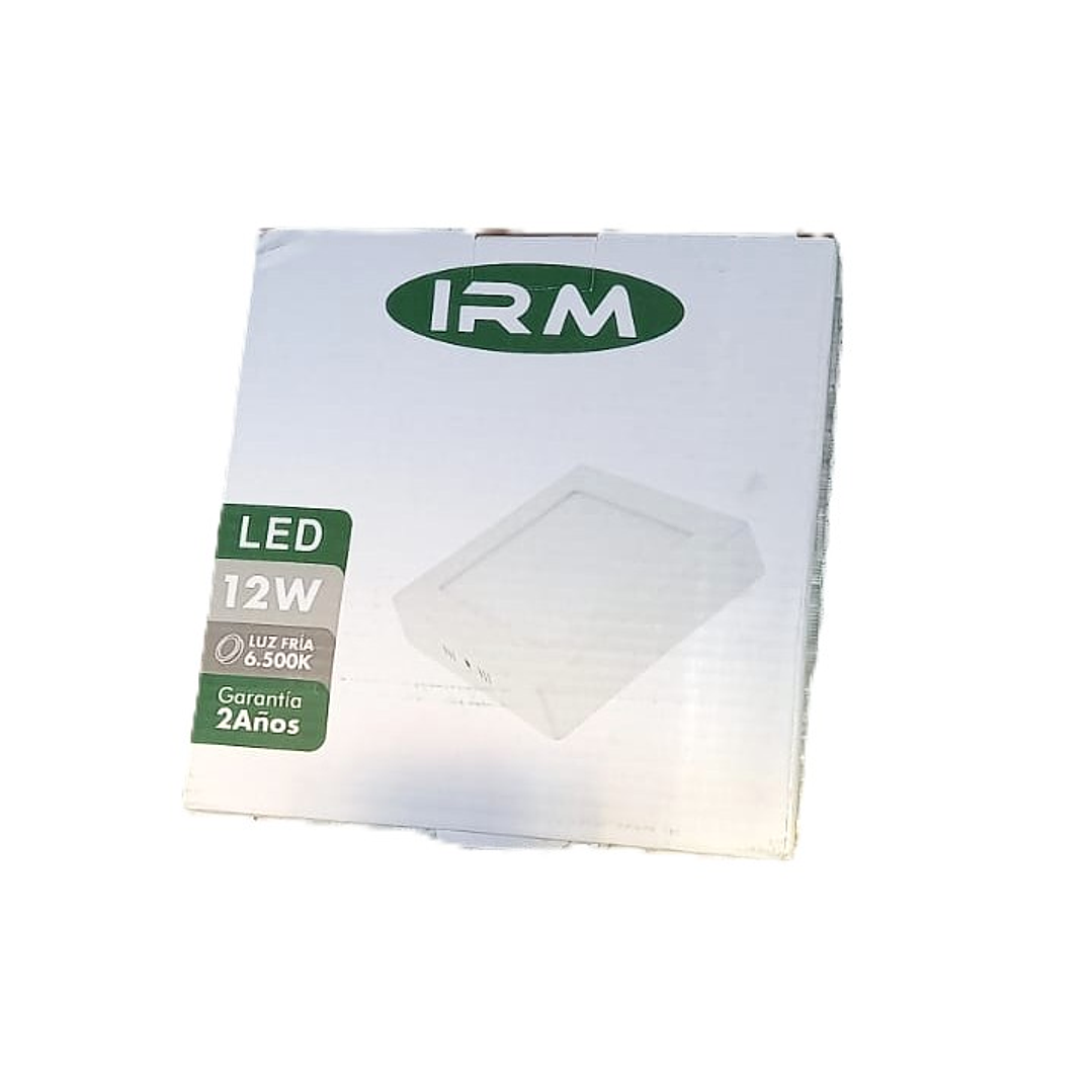 Panel LED Cuadrado Sobrepuesto IRM 12W Luz Fría | Iluminación Moderna y Eficiente para Interiores 4