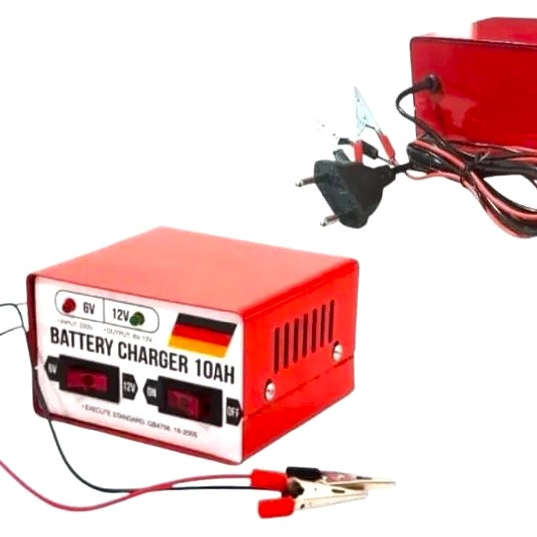 Cargador de Baterías TASBEL 10A 6V/12V | Alta Potencia + Versatilidad + Protección Segura 2
