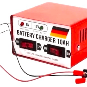 Cargador de Baterías TASBEL 10A 6V/12V | Alta Potencia + Versatilidad + Protección Segura
