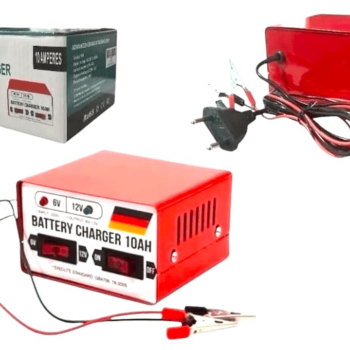 Cargador de Baterías TASBEL 10A 6V/12V | Alta Potencia + Versatilidad + Protección Segura 3