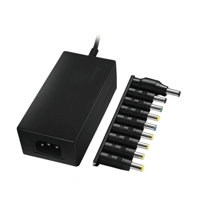Cargador Universal para Notebook IRM 120W | 12V–24V + 9 Conectores + Compatibilidad Total 1