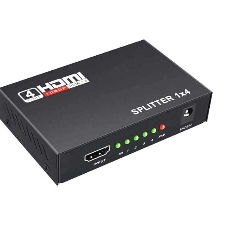 Splitter HDMI 1x4 1080P | Distribuye Señal a 4 Pantallas + Plug & Play + Alta Compatibilidad 1