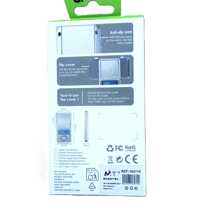 Balanza Digital de Bolsillo Green Lyca 500g x 0.01g | Modelo GL69598 5