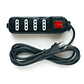 Alargador Macrotel 4 Tomas | 3 Metros | Color Negro | Switch de Seguridad - Miniatura 1