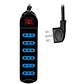 Alargador Philco XT30 Negro | 6 Tomas | 3 Metros | Switch de Seguridad - Miniatura 2