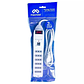Alargador Macrotel 6 Tomas + USB | 1.5M | Switch de Seguridad | Modelo ME-3706 - Miniatura 3