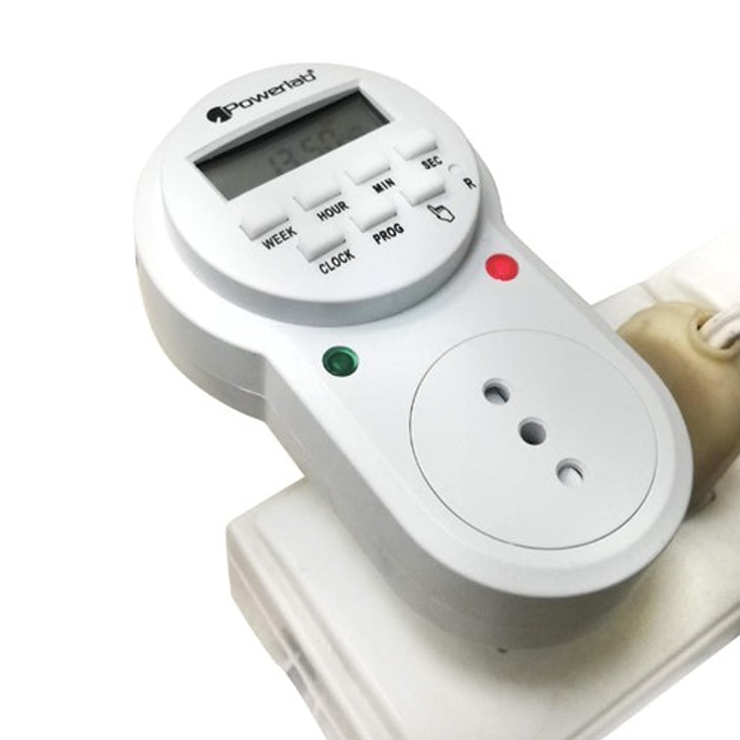 Temporizador Digital Powerlab 9235 | Programable Semanal y Diario | 220V 2000W 2
