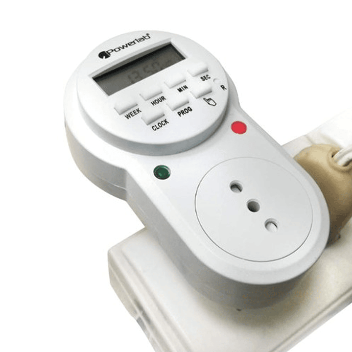 Temporizador Digital Powerlab 9235 | Programable Semanal y Diario | 220V 2000W 2
