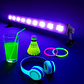 Luz UV Led - Foco barra de 3W / 44cm – Efecto fluorescente para fiestas y eventos - Miniatura 5