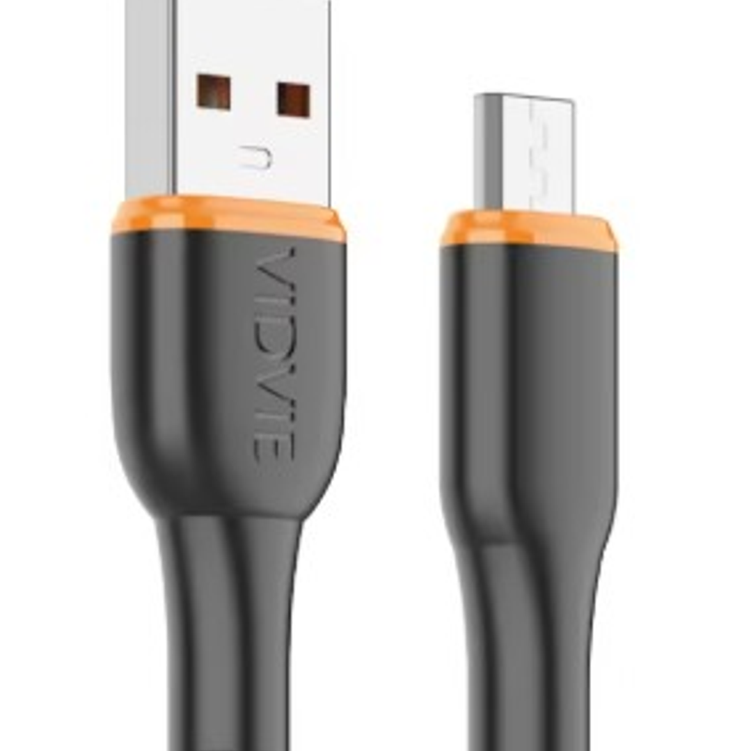 Cable Micro-USB VIDVIE CB4031V 3A | Carga Rápida + Diseño Reforzado + Transferencia Simultánea 3