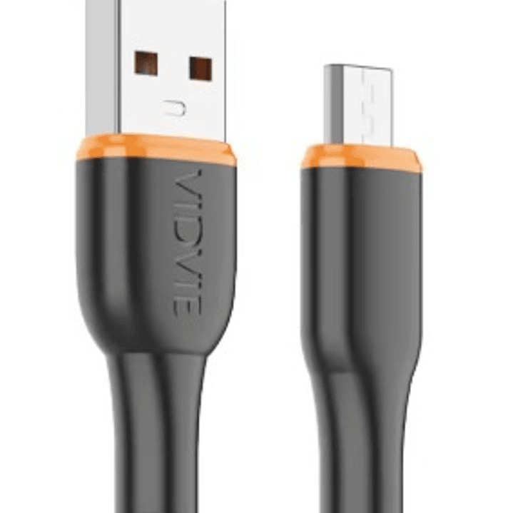 Cable Micro-USB VIDVIE CB4031V 3A | Carga Rápida + Diseño Reforzado + Transferencia Simultánea 3