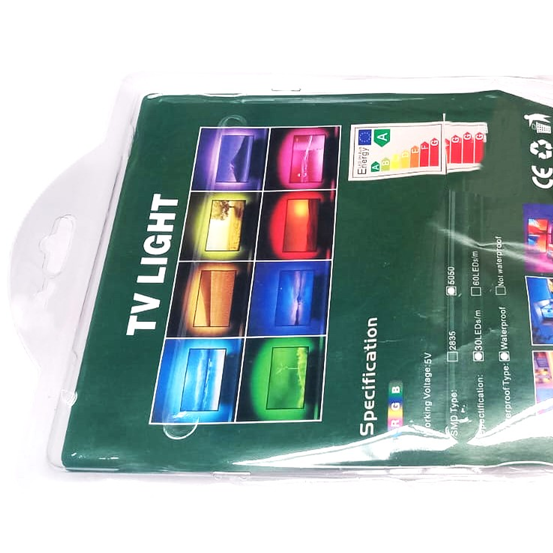 Tira LED RGB USB EMIRAN | 16 Colores + Control Remoto + Fácil Instalación 4