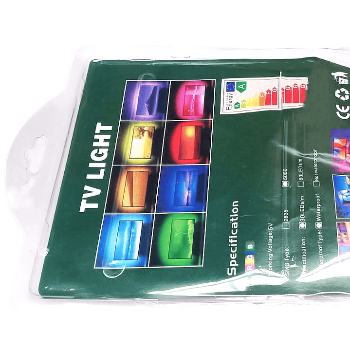 Tira LED RGB USB EMIRAN | 16 Colores + Control Remoto + Fácil Instalación 4