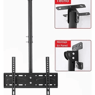 Soporte de TV de Techo Ajustable 26–60” | VESA + Giro + Inclinación | Ajelec Electrónica