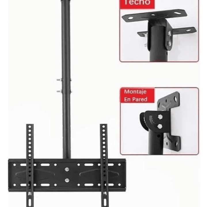 Soporte de TV de Techo Ajustable 26–60” | VESA + Giro + Inclinación | Ajelec Electrónica 2