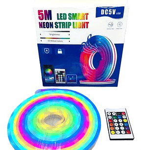 Tira neón led de colores RGB Smart  10M – Iluminación inteligente para ambientes creativos- COPIAR