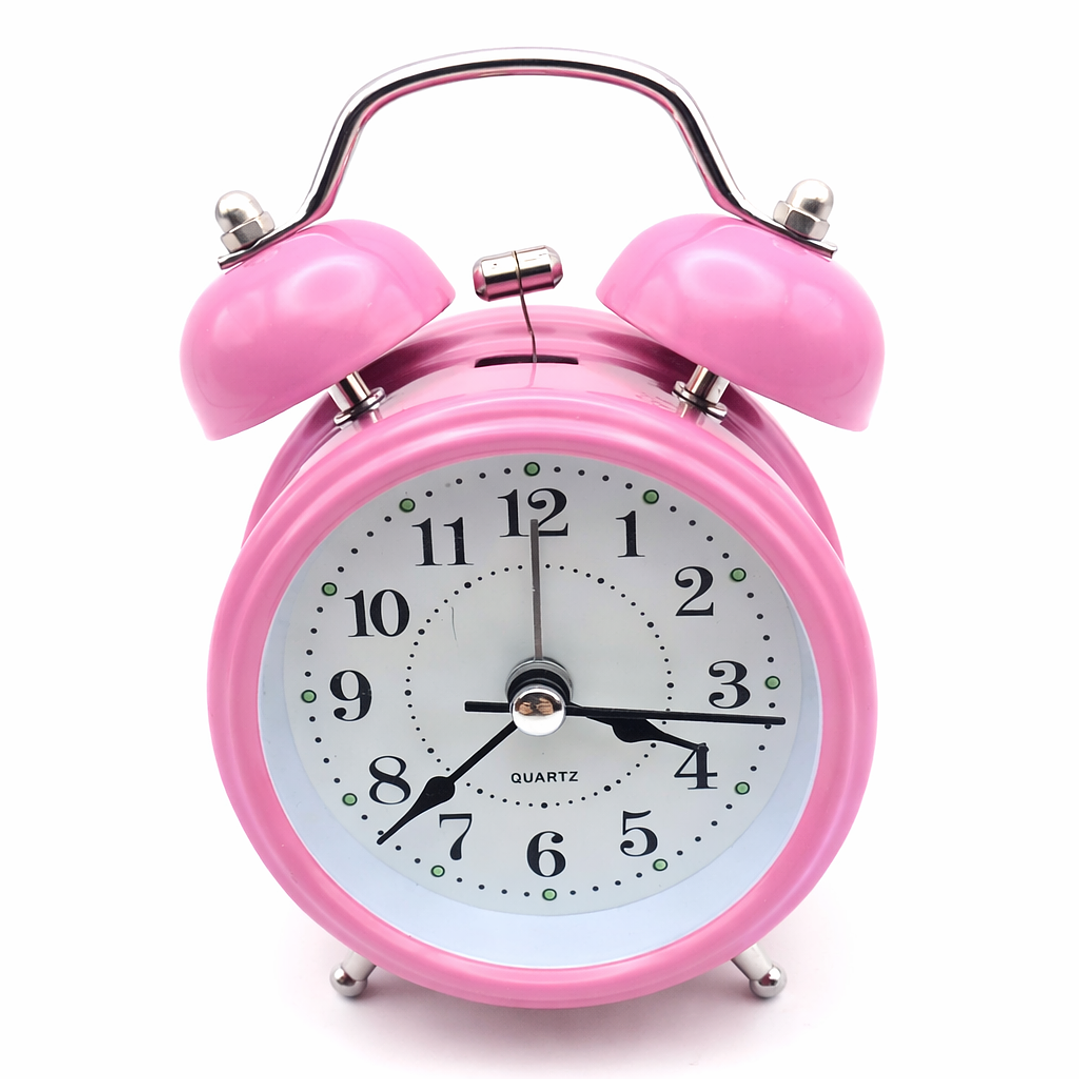 Reloj Despertador Retro con Campanas – Estilo Vintage y Alarma Potente 2