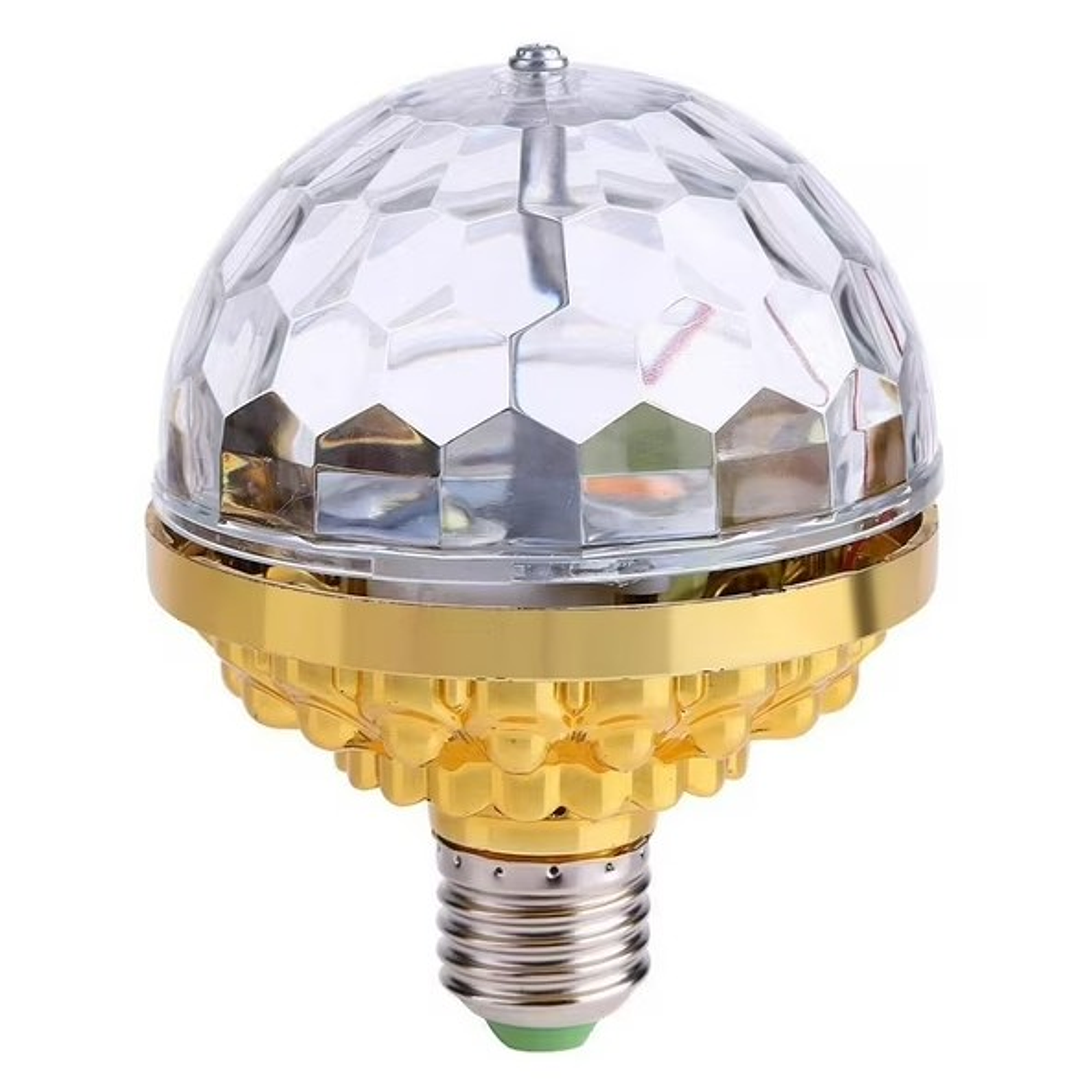 Ampolleta LED Giratoria 6x1W | Efecto Disco Multicolor | Base E27 | 20000h | Bajo Consumo 1