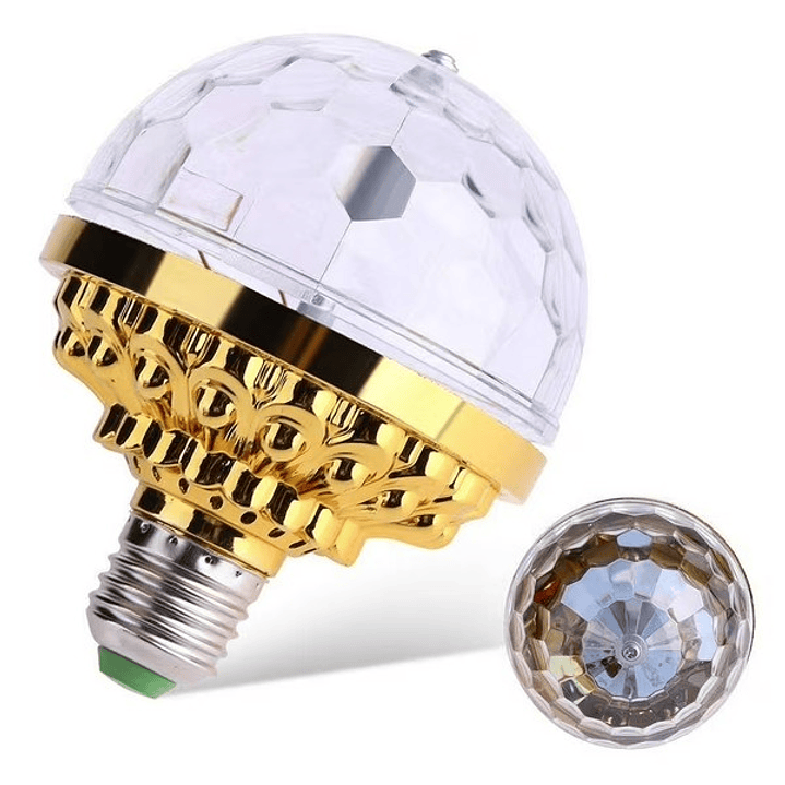 Ampolleta LED Giratoria 6x1W | Efecto Disco Multicolor | Base E27 | 20000h | Bajo Consumo 2