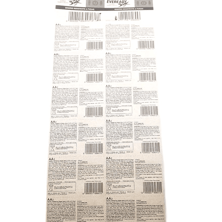 Pack 24 Pilas AA Eveready Super Heavy Duty | Larga Duración | Ajelec Electrónica 3