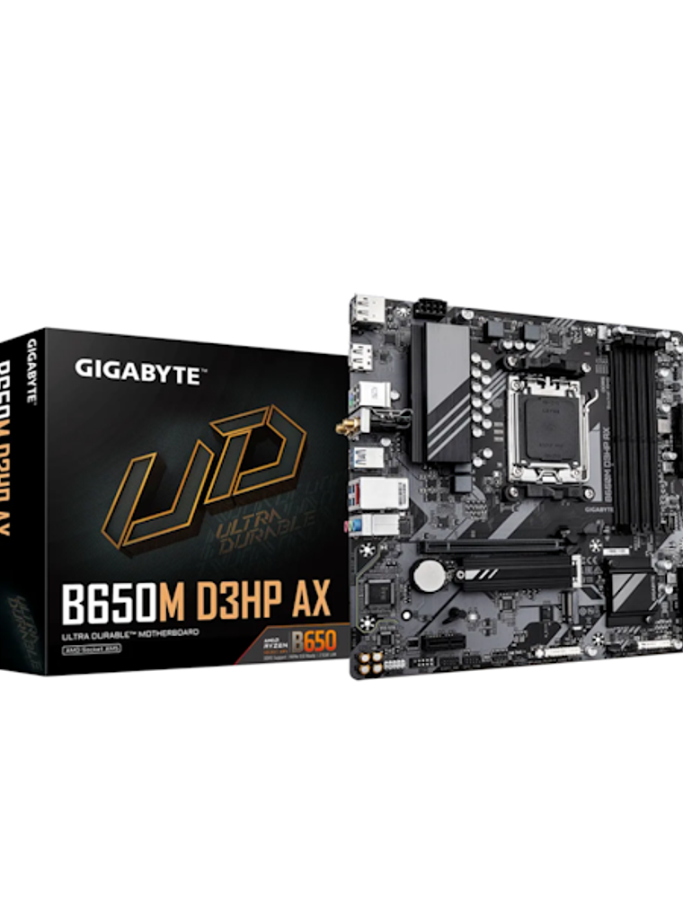 Placa Madre Gigabyte B650M D3HP AX, AM5, DDR5, M.2, MicroATX 1