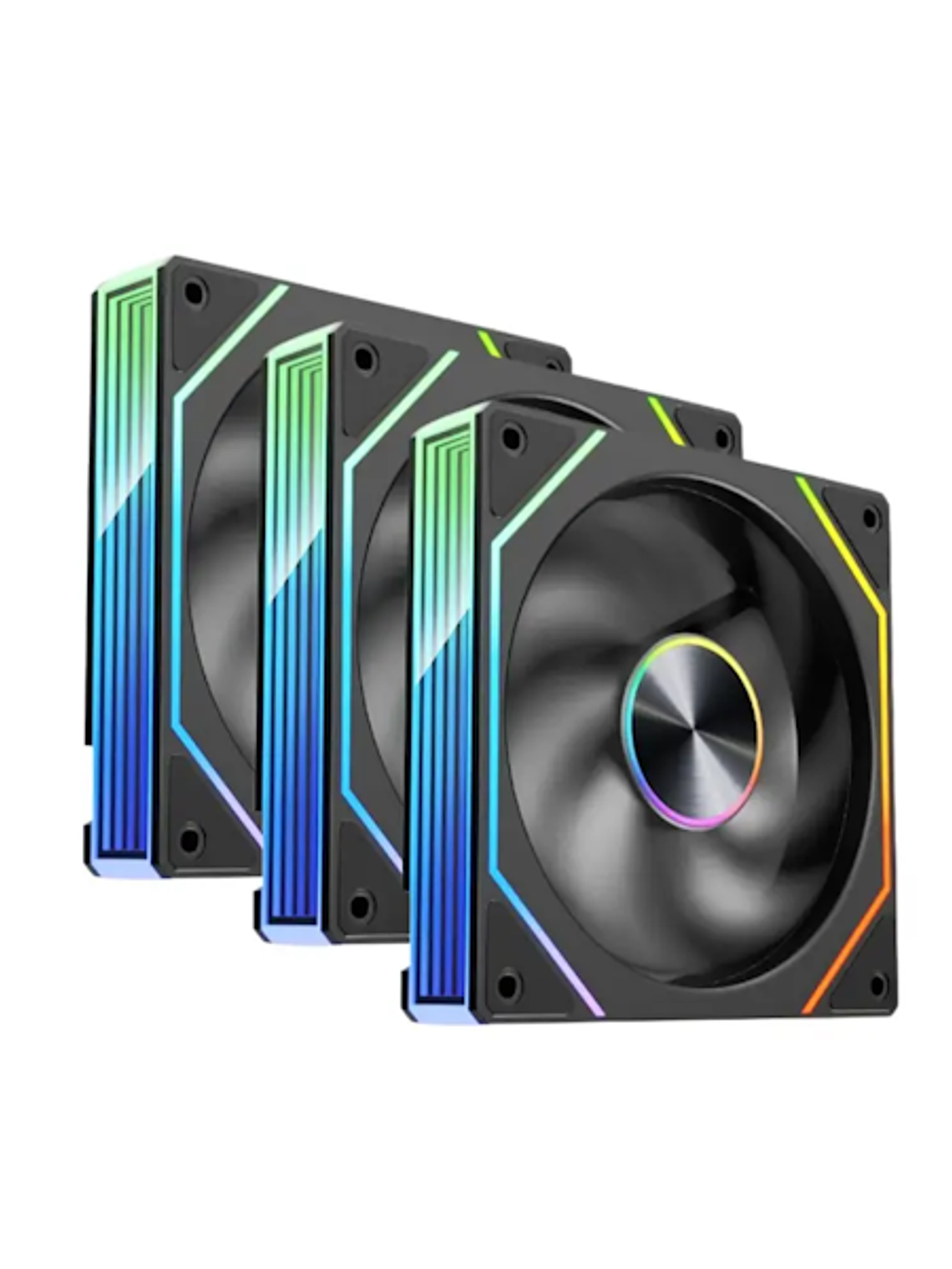 Kit 3 Ventiladores Kronos Prism 8Pro ARGB 120mm 600/1500RPM NG 1