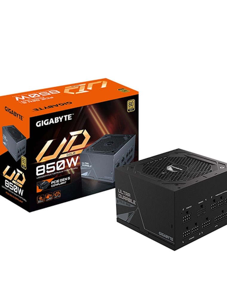 Fuente de Poder Gigabyte 850W UD850GM PG5, 80+ Gold, Modular 1