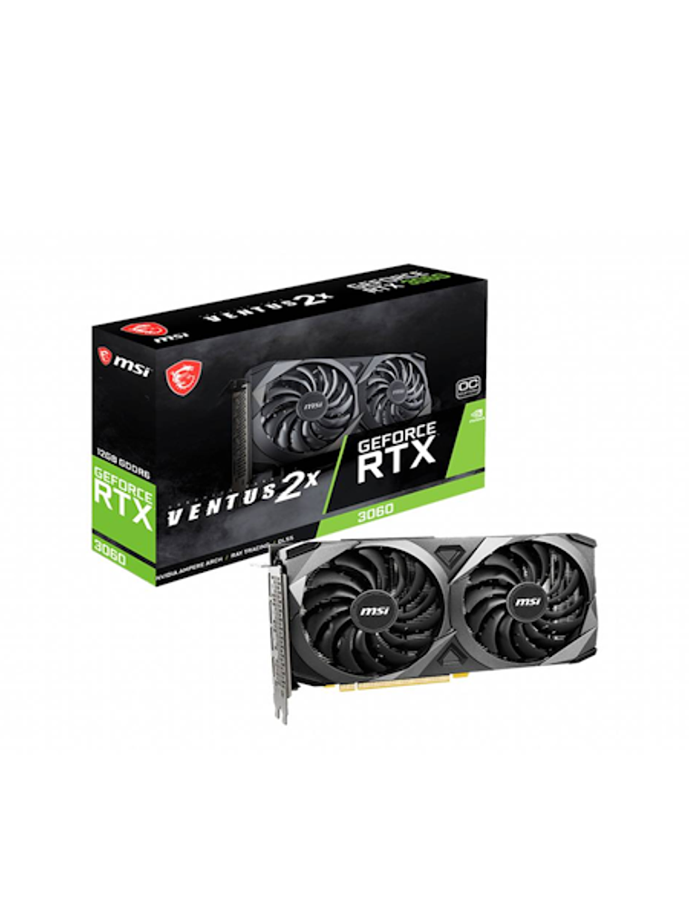 Tarjeta de Video MSI NVIDIA GeForce RTX 3060 VENTUS 2X 12G OC, GDDR6, DLSS, Ray Tracing, PCIe 4.0 1